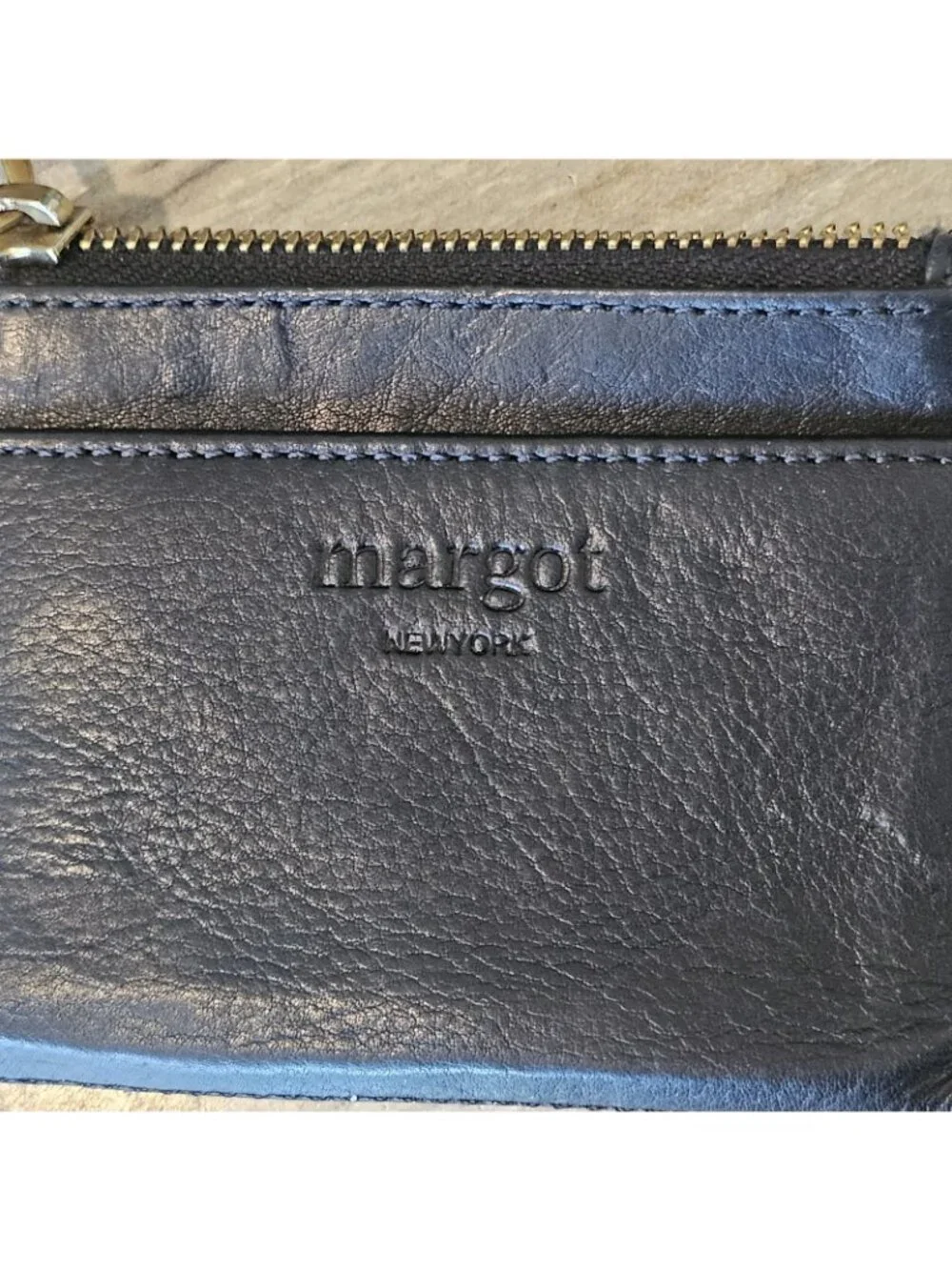 Margot New York Leather Card Case Wallet Black Minimalist READ